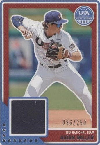 2023 Panini USA Baseball Stars & Stripes - Aidan Miller #USAM-AM