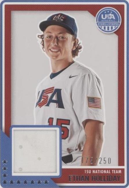 2023 Panini USA Baseball Stars & Stripes - Ethan Holliday #USAM-EH