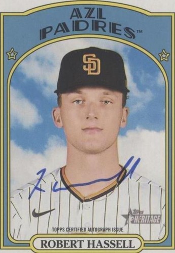 2021 Topps Heritage Minor League Edition - Robert Hassell #ROA-RH
