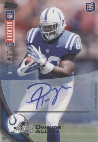 2012 Topps Kickoff Dwayne Allen #14