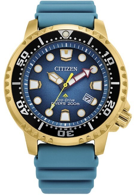 Pre-owned Citizen Promaster Diver Eco-drive Unique Teal Dial 200m Men's Watch Bn0162-02x