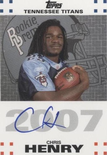 2007 Topps Chris Henry #RPA-CH