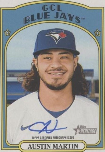 2021 Topps Heritage Minor League Edition - Austin Martin #ROA-AM