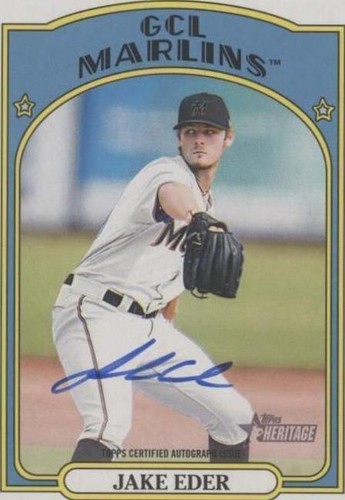 2021 Topps Heritage Minor League Edition - Jake Eder #ROA-JE