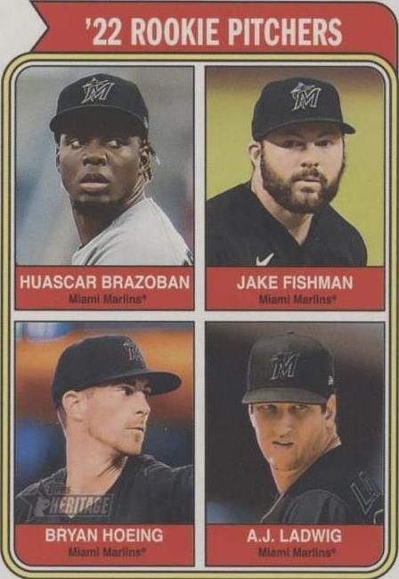 2023 Topps Heritage - A.J. Ladwig Bryan Hoeing Huascar Brazoban #492