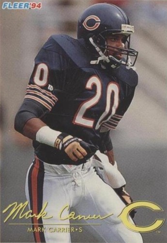 1994 Fleer Shell FACT (Football & Academics: A Championship Team) Mark Carrier #64