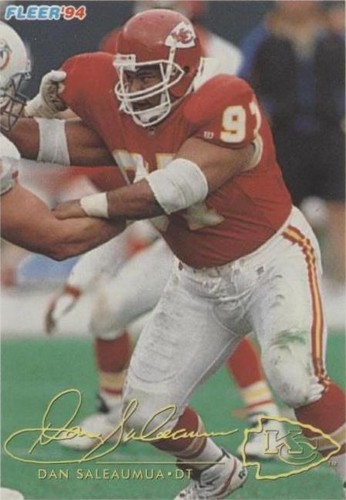 1994 Fleer Shell FACT (Football & Academics: A Championship Team) Dan Saleaumua #98