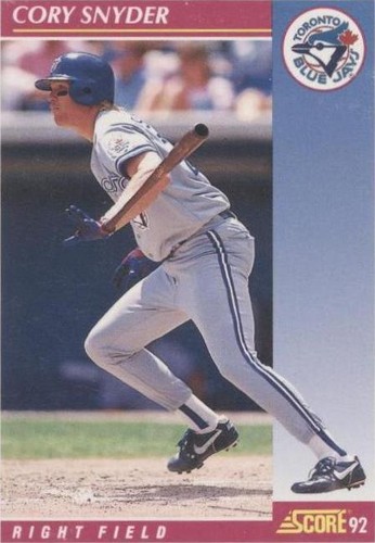 1992 Score - Cory Snyder #598