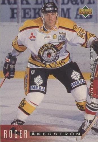 1995-96 Upper Deck Swedish - Roger Akerstrom #120