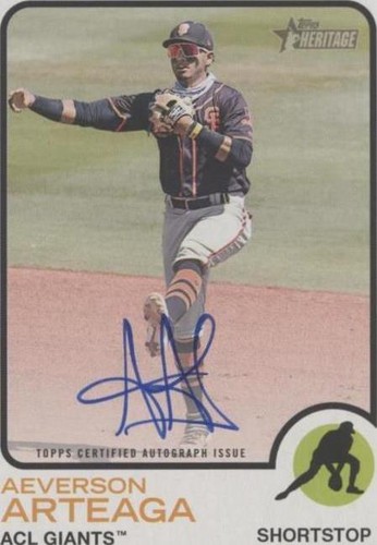 2022 Topps Heritage Minor League Edition - Aeverson Arteaga #ROA-AA