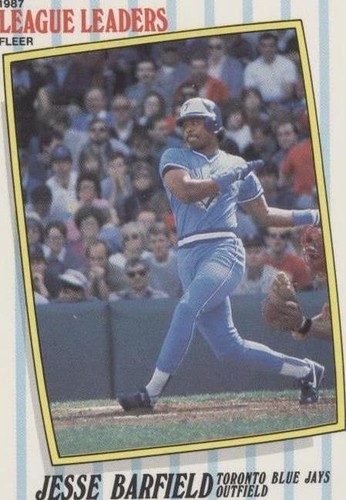 1987 Fleer Major League Leaders - Jesse Barfield #1