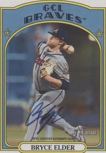 2021 Topps Heritage Minor League Edition - Bryce Elder #ROA-BE