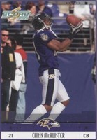 2005 Score Chris McAlister #18