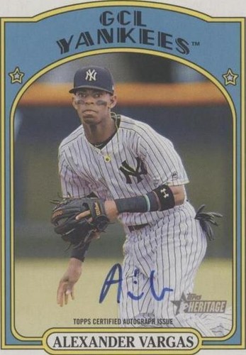 2021 Topps Heritage Minor League Edition - Alexander Vargas #ROA-AV