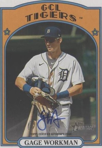 2021 Topps Heritage Minor League Edition - Gage Workman #ROA-GW