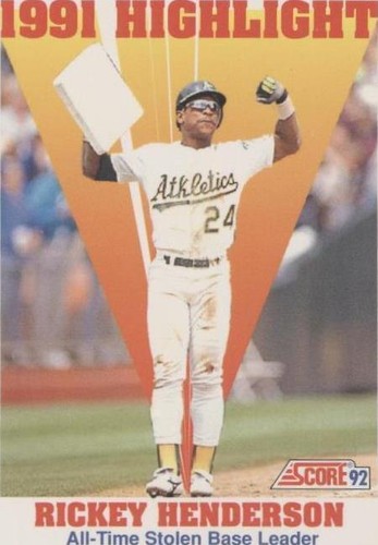 1992 Score - Rickey Henderson #430