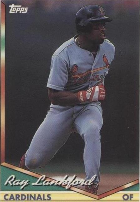 Topps Ray Lankford Baseball Sports Trading Cards Topps Ray Lankford Baseball Sports Trading Cards
