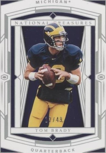 2020 Panini National Treasures Collegiate Tom Brady #40