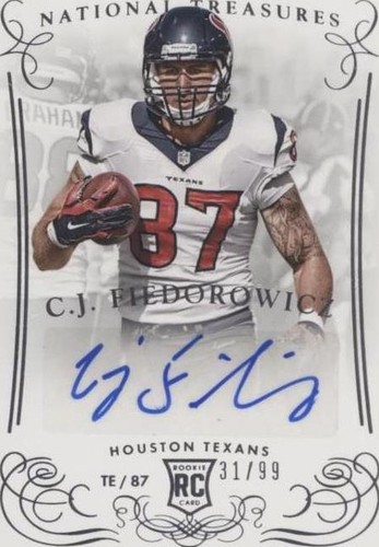 2014 Panini National Treasures C.J. Fiedorowicz #240