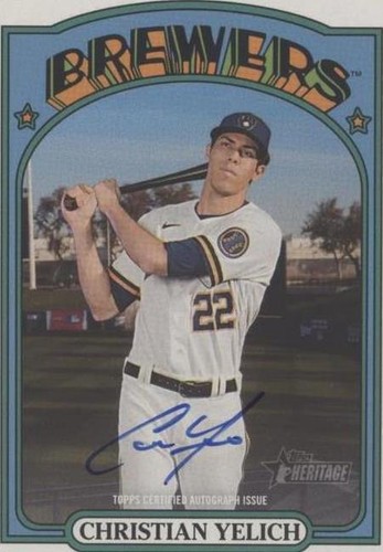 2021 Topps Heritage - Christian Yelich #ROA-CY