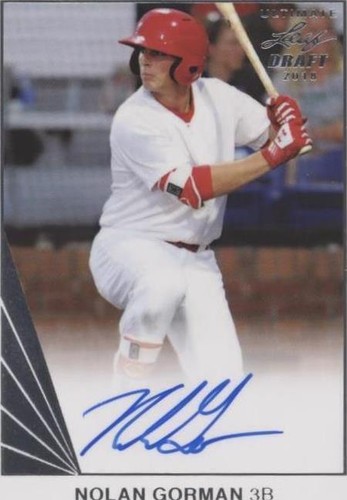 2018 Leaf Ultimate Draft - Nolan Gorman #BA-NG1