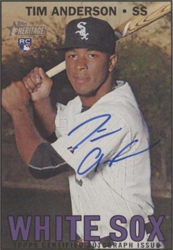2016 Topps Heritage High Number - Tim Anderson #ROA-TA