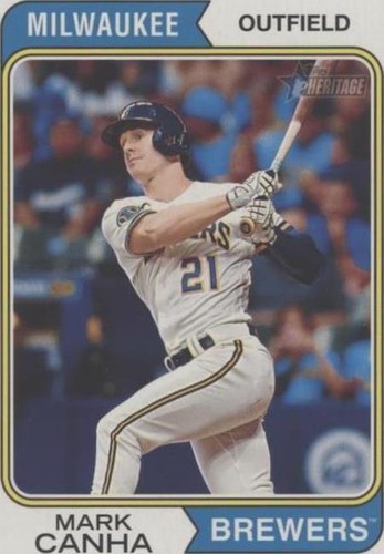 2023 Topps Heritage High Number - Mark Canha #698