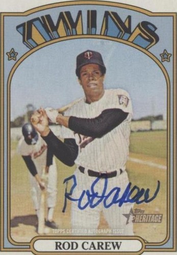 2021 Topps Heritage - Rod Carew #ROA-RC