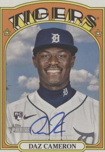2021 Topps Heritage High Number - Daz Cameron #ROA-DC
