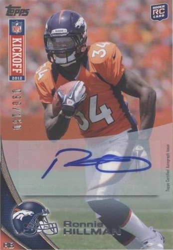 2012 Topps Kickoff Ronnie Hillman #19