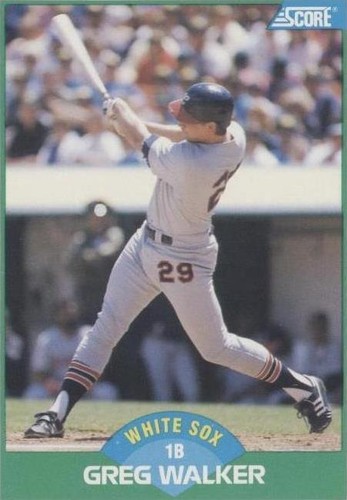 1989 Score - Greg Walker #37