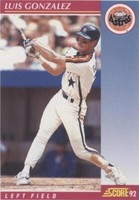 1992 Score - Luis Gonzalez #210