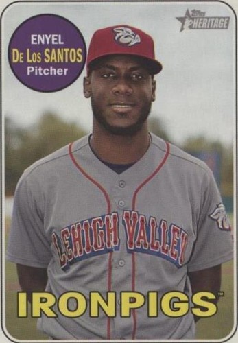2018 Topps Heritage Minor League Edition - Enyel De Los Santos #77