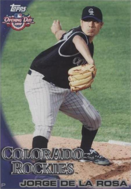 2010 Topps Opening Day - Jorge De La Rosa #24
