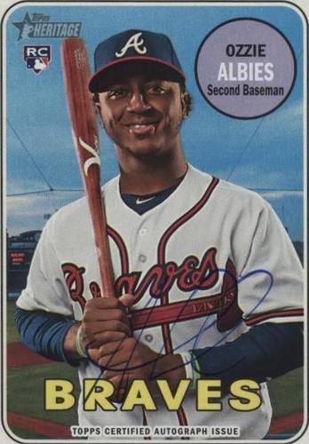 2018 Topps Heritage High Number - Ozzie Albies #ROA-OA