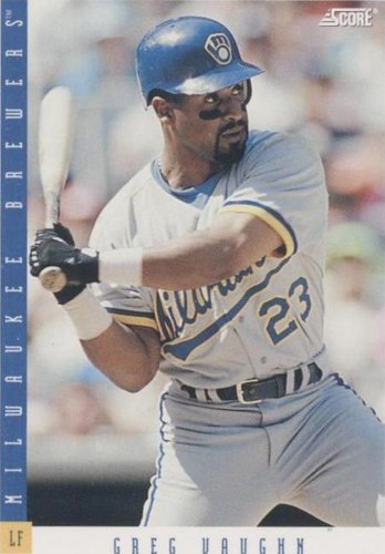 1993 Score - Greg Vaughn #160