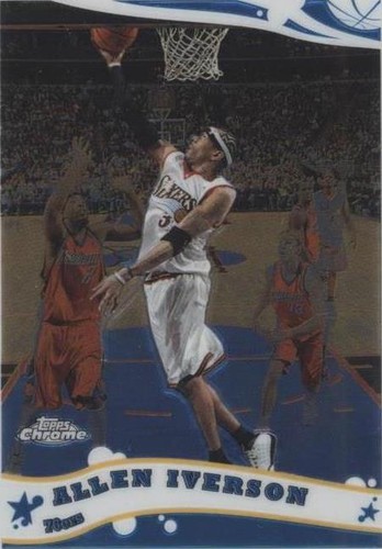 その他 ALLEN IVERSON Bowman Chrome REFRACTOR 2024 Topps Chrome Basketball Allen Iverson Green Refractor
