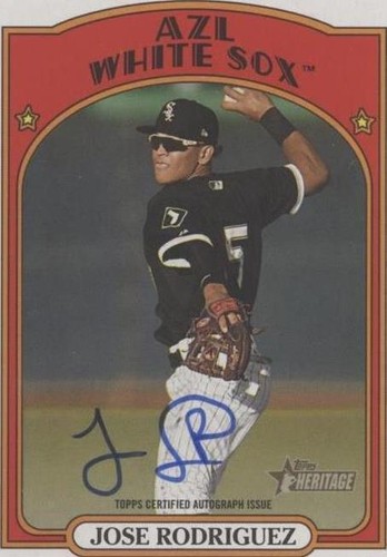 2021 Topps Heritage Minor League Edition - Jose Rodriguez #ROA-JR