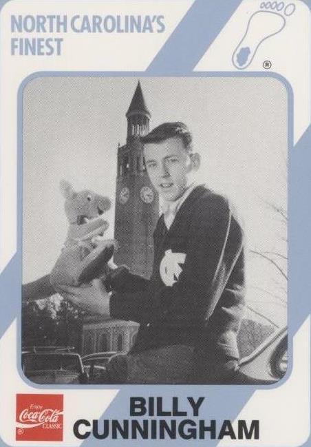 1989-90 Collegiate Collection/Coca-Cola North Carolina's Finest - Billy Cunningham #37