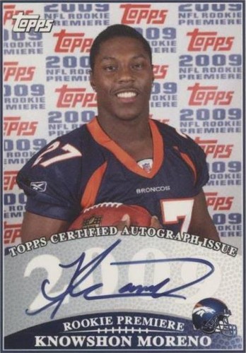2009 Topps Knowshon Moreno #RPA-KM