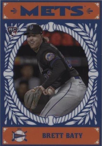 Brett Baty -2023 Bowman Chrome Rookie - Aqua Wave RC /199 + Topps