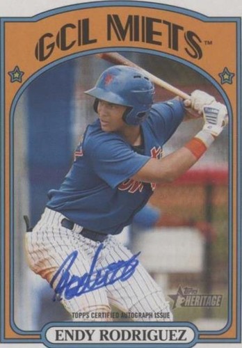 2021 Topps Heritage Minor League Edition - Endy Rodriguez #ROA-ER