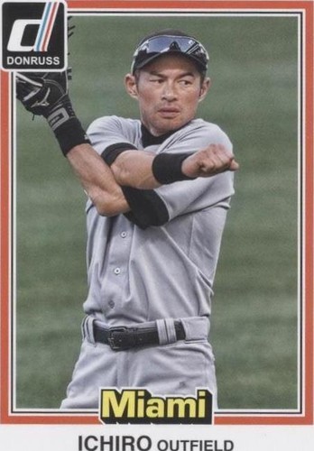 ICHIRO SUZUKI 2015 DONRUSS PREFERRED CLUB LEVEL GOLD #19 SERIAL #D