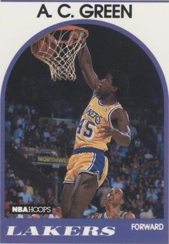 A. C. Green 1989-90 NBA Hoops Basketball Card #124 Los