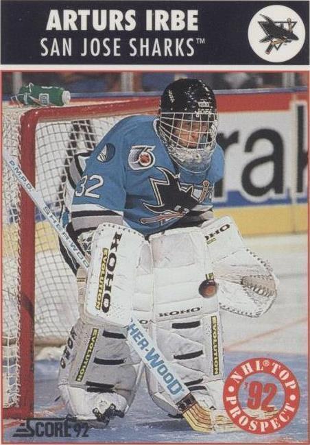 1992-93 Score - Arturs Irbe #457