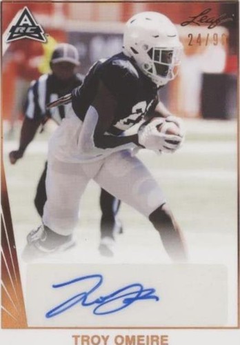 2021 Leaf Memories Troy Omeire #BA-TO1