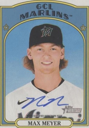 2021 Topps Heritage Minor League Edition - Max Meyer #ROA-MM