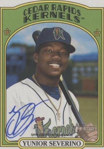 2021 Topps Heritage Minor League Edition - Yunior Severino #ROA-YS