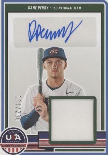 2023 Panini USA Baseball Stars & Stripes - Dane Perry #SM-DP