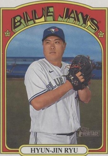 りゅーじん 2021 PANINI MOSAIC hyun-jin ryu red reactive holo prizm card